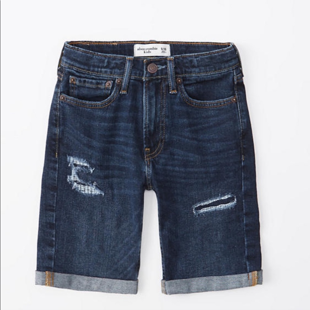 Abercrombie Kids Dark Wash Denim Jeans Shorts